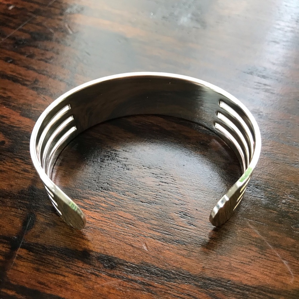 Personalize Silver Adjustable Cuff Bracelet - image 4